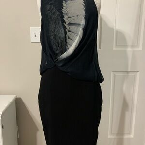 NWT Prabal Gurung Black and Gray Dress